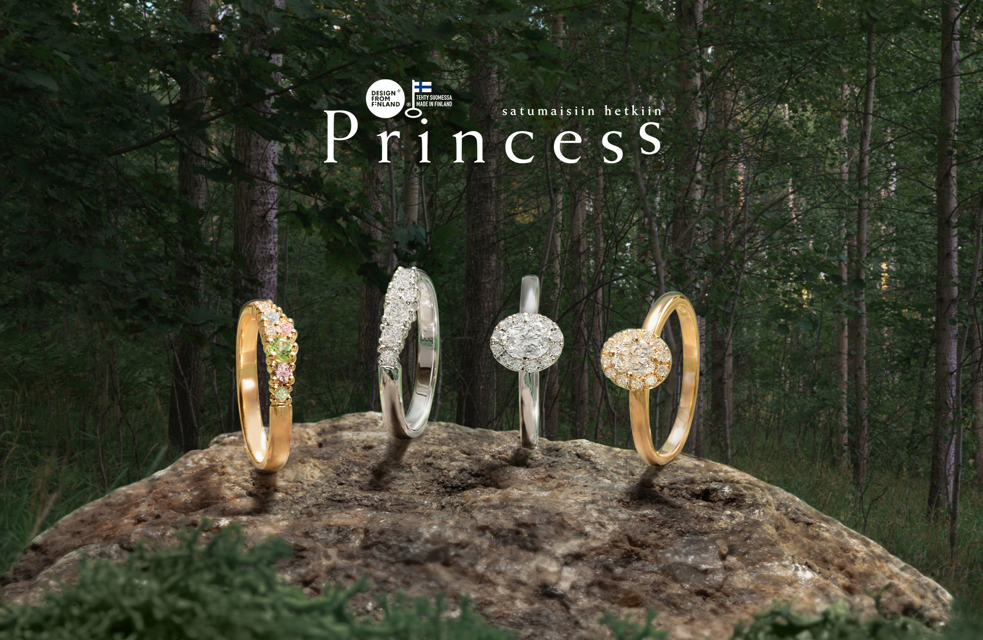 Princess sormukset - Kultajousi