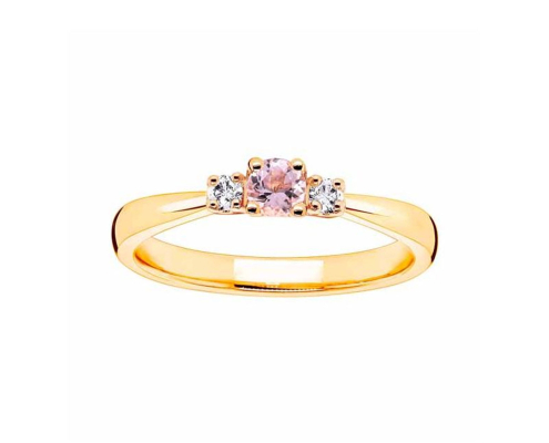 Romanssi Lumme timanttisormus keltakulta 2B-KK