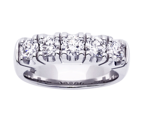 Princess Ulrika timanttisormus yht. 1,0ct W/SI 14K kierrätyskultaa