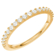 Eterna 01 Suositushinta timantilla, 18k punakultaa: 11 800 kr Leveys: 1,6 mm Korkeus: 1,9 mm Timanttien laatu: 19x0,015 WSI (koossa 54)